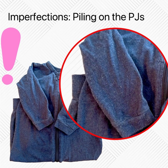 🌙 2/25$ 🇨🇦👍*GUC* PETIT LEM | 6m | Baby PI Sleeper Footless in navy ‼️read - Picture 4 of 10